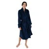 Leveret Womens Fleece Robe In Blue