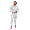 LEVERET MENS TWO PIECE COTTON PAJAMAS RAINBOW BLUE