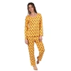 LEVERET WOMENS TWO PIECE COTTON LOOSE FIT PAJAMAS PINEAPPLE