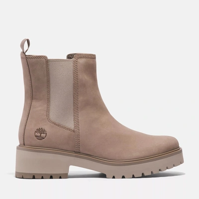Timberland Carnaby Cool Mid Chelsea Boot In Taupe Gray