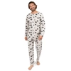 LEVERET MENS TWO PIECE COTTON LOOSE FIT PAJAMAS BIRD GRAY
