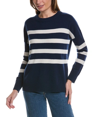 Forte Cashmere Easy Cashmere Sweater In Blue