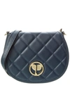 PERSAMAN NEW YORK NICOLA QUILTED LEATHER CROSSBODY