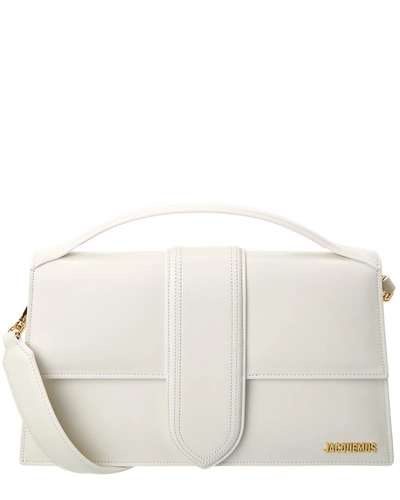 Jacquemus Le Bambinou Leather Shoulder Bag In White