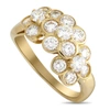 VAN CLEEF & ARPELS FLEURETTE 18K YELLOW GOLD 0.95CT DIAMOND RING