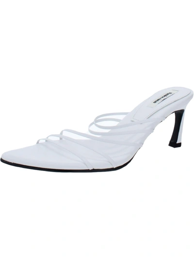 Reike Nen R2-sh001 Womens Leather Strappy Mule Sandals In White