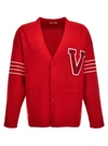 VALENTINO VLOGO SWEATER, CARDIGANS RED