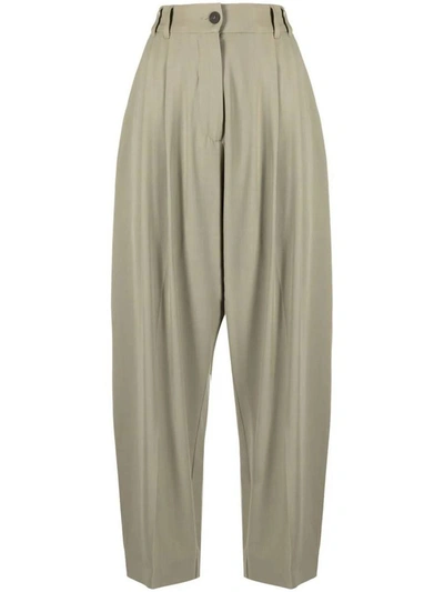 Studio Nicholson High-waisted Tailored Trousers In Neutrals