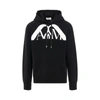 Alexander Mcqueen Drawstring Hooded Sweater With Ribbed Hem And Cuffs