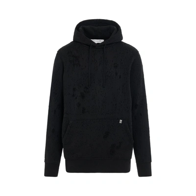 Alyx Destroyed Hoodie In Nero