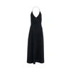 Khaite Raysha Cotton-blend Jersey Halterneck Midi Dress