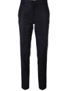 Ami Alexandre Mattiussi Tailored Straight Leg Wool Trousers In Blue