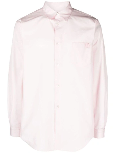 Bally Spread-collar Cotton Shirt In Pastel