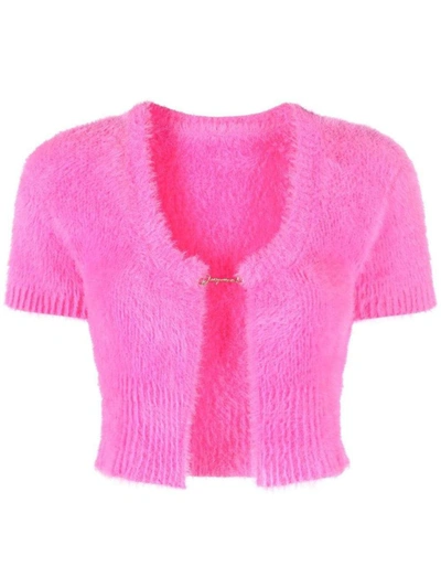 Jacquemus Knit Bodysuit In Pink