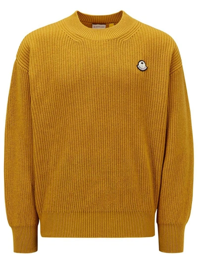 Moncler Genius Moncler X Palm Angels Wool Sweater In Orange