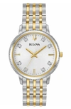 Bulova Diamond Embellished Two-tone Bracelet Watch, 32mm In Two-tone