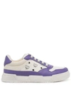 Mcm Skyward Low-top Sneakers In Visetos In Dahlia Purple