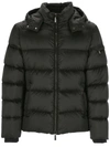 Moorer Brett Quilted Down Jacket With Stand-up Hood In Black