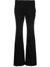 Patou Knitted Flared Trousers In Black