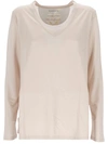 Purotatto Woman T-shirt Ivory Size 8 Modal, Cashmere In Natural