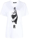 Raf Simons Graphic-print Cotton T-shirt In White