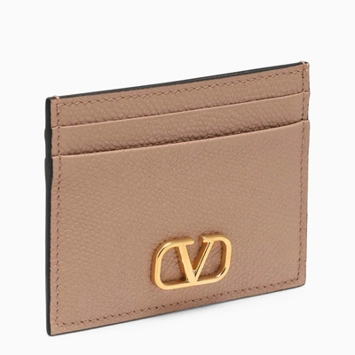 VALENTINO GARAVANI VALENTINO GARAVANI | VLOGO CANNELLE ROSE LEATHER CARD HOLDER