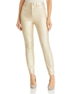 7 FOR ALL MANKIND AUBREY WOMENS HIGH WAIST COATED SKINNY JEANS