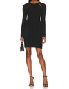 Rag & Bone Black Asher Minidress In Black
