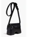 OFF-WHITE BURROW CUT-OUT PRINTED SHOULDER BAG IN BLACK