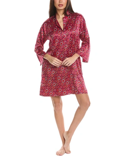 N Natori Kano Sleepshirt In Red