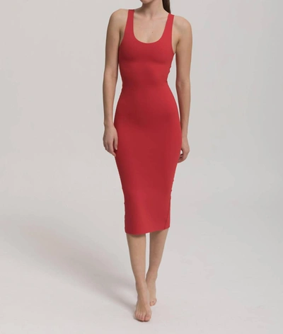 Cali Dreaming Body Con Dress In Red