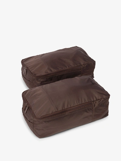 Calpak Compakt Shoe Bag - Set Of 2 In Walnut