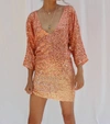 Jen's Pirate Booty Boombox Mini Dress In Ombre Sunset In Multi