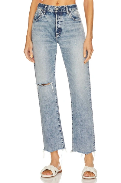 Moussy Windom Straight Jean In Blue