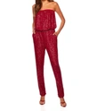 Susana Monaco Sequin Strapless Jumpsuit In Multi