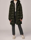 Soia & Kyo Sonny Water Repellent 700 Fill Power Down Hooded Coat In Green
