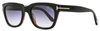 Tom Ford Snowdon Grey Gradient Square Mens Sunglasses Ft0237 05b 52 In Multi