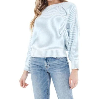 Line And Dot Holly Sweater In Light Blue