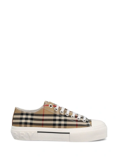 Burberry Vintage Check Low-top Trainers In Nocolor