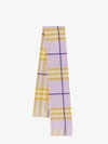 Burberry Check Pattern Cashmere Scarf In Multicolor