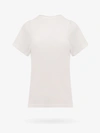 Totême Toteme Monogram-embroidered Curved T-shirt Women In White