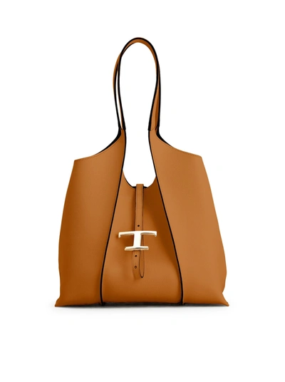 Tod's Timeless Shopping  Bag In Brown