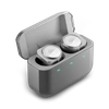 Master & Dynamic ® Mw09 Wireless Earphones In White And Silver/silver Aluminum Case