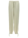 Jil Sander Lightweight Relaxed Fit Joggers With Elastic Details In Green