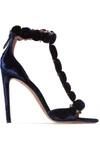 ALAÏA Bombe studded velvet sandals