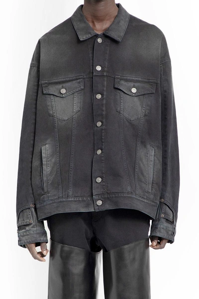 Balenciaga Deconstructed Jacket In Sunbleached Black