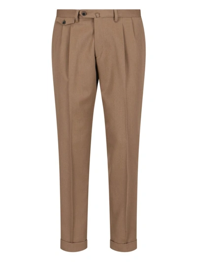 Briglia 1949 Slim Trousers In Marrone