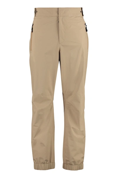 Moncler Technical Fabric Pants In Beige