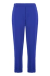 P.a.r.o.s.h Elasticated-waist Tapered Trousers In Blue