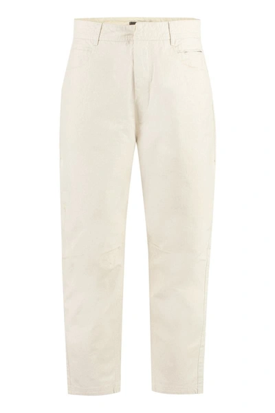 Stone Island Shadow Project Cotton Blend Trousers In Sand